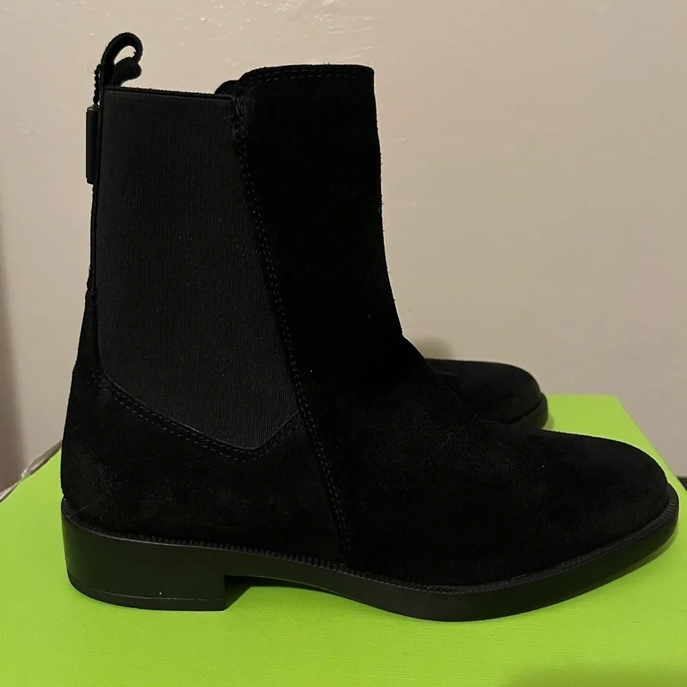 Emanuele Crasto Chelsea Black Italian Leather Distressed Boots NWT